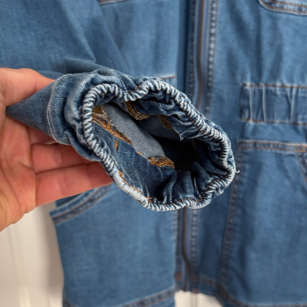 Knox Rose Dark Blue Denim Shirt Jacket - Picture 4 of 8